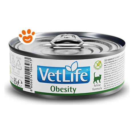 Farmina Cat Vet Life Obesity  - Farmina Cat Vet Life Obesity - Lattina Da 85 Gr