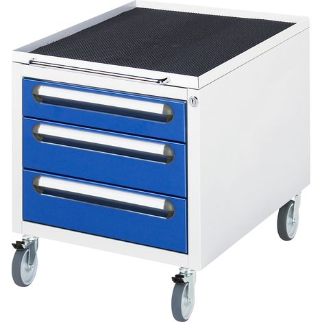 RAU, RAU E-US-2-3A-M11 Série E Conteneur à roulettes Gris/bleu