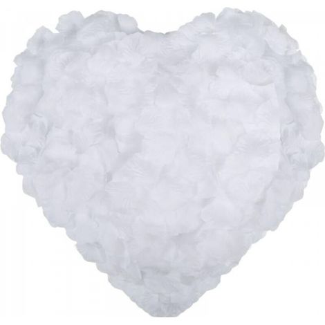 Pétales de Rose 2000PCS Pétales de Rose Blanche Artificielle en Soie Confettis Pétales de Fleur pour Mariage Proposer Saint Valentin Anniversaire Noël Fête Décoration Romantique événement (1/5)