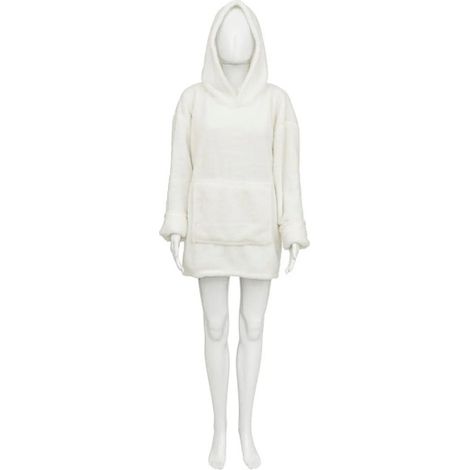 Plaid Sweat Imitation Fourrure "Teddy" 70x106cm Blanc (1/5)