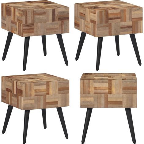 Beistelltisch 40x40x45 cm Recyceltes Massivholz Teak - Beistelltisch - Wohnzimmermöbel - Esszimmermöbel - Side Table - Holzmöbel - Home & Living (1/5)