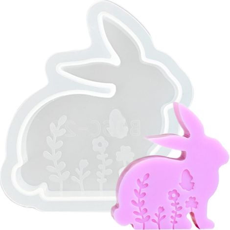 Moules en silicone de Pâques Moule pour Savon Artisanal Moule Lapin Silicone Bougies, Fêtes, Anniversaires, Mariage, Desserts (1/5)