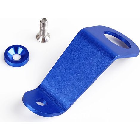 JDM Radiator Bracket Aluminum Alloy Mount for Honda Civic - Blue (with logo) (1/4)