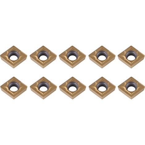 10 CNC-Hartmetall-Schneideinsätze für Drehmaschinen, mit Koffer. (1/5)