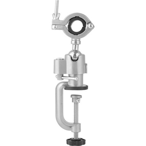 Ortviai Support de Perceuse et Meuleuse sur Banc avec Rotation à 360° – Fixation Rapide en Métal, 25,5 x 8,5 cm (1/5)