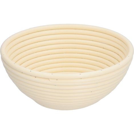 Panier d'épreuves à Pain, Panier de Fermentation de Pain Lavable de Boulange de Boulangerie Innovante de à avec Conception Facile à Propre pour la Boulangerie de Maison de Cuisine (Round blanc (1/5)