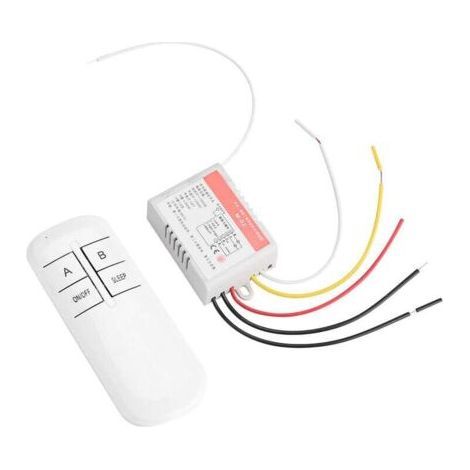 TONYSA 220V Lumière Lampe Contrleur Récepteur metteur Télécommande Sans Fil Commutateur Système 2 Canaux (1/5)