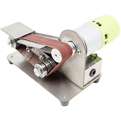 Ponceur de courroie de pointe de couteau à angle fixe à 15 degrés 7 Machine de polissage de polissage réglable de niveau avec des ceintures de ponçage de 10 pcs (1/4)