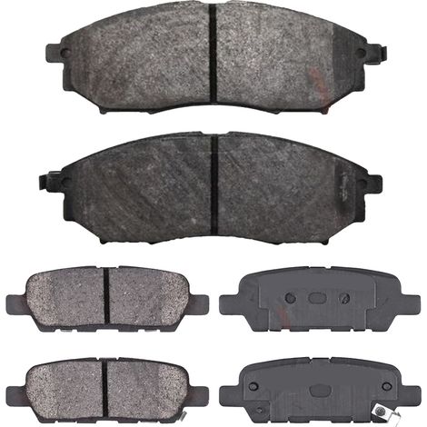 KIT PASTIGLIE FRENO ANTERIORI E POSTERIORI compatibile con RENAULT MEGANE II (BM0/1,CM0/1) / PASTIGLIE FRENANTI AUTO OEM P 68 031,P 68 024 / SOSTITUZIONE DIRETTA / BASSA POLVERE / SILENZIOSO