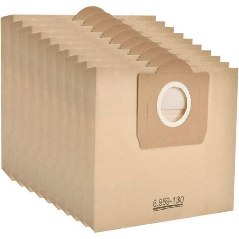 10 sacs en papier filtre pour aspirateurs Karcher Karcher 6.959-130 A2204 WD3300 MV3 (1/4)