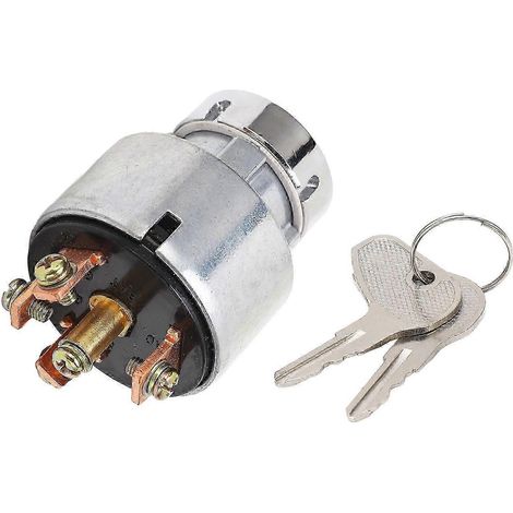 Interrupteur de démarrage pour tracteur 66021 55140 en alliage d'aluminium avec 2 clés, compatible avec les tracteurs Kubota M4030 M4700 YEMAA. (1/5)