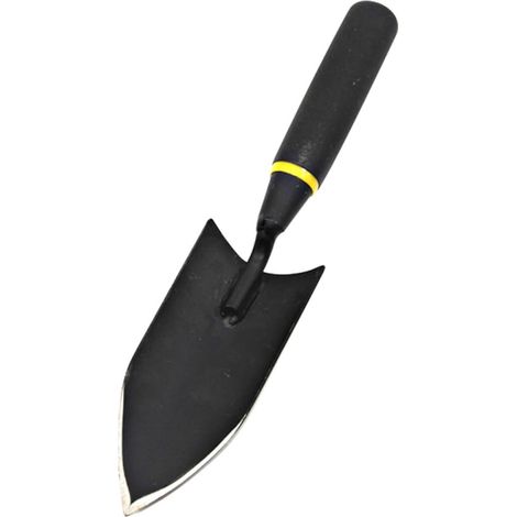 Bêche à Main Outil de Jardinage Pratique et Finement Tranchant en Acier Manganèse Épais, Pelle de Jardin Noire pour Plantation à Domicile et Petits Arbustes (1/5)