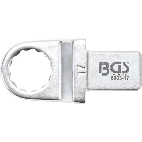 BGS Einsteck-Ringschlüssel 17 mm Aufnahme 14 x 18 - 6903-17 (1/4)