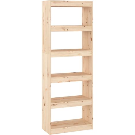 Book Cabinet/Room Divider 60x30x167.5 cm Solid Wood Pine vidaXL