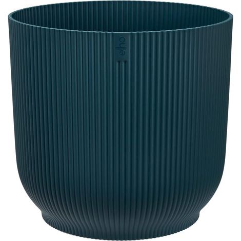 Elho Vibes Fold Round Wheels 35 Deep Blue Vaso Rotondo (1/3)