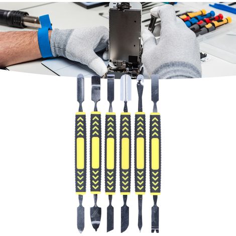 Werkzeugset zum Öffnen und Entfernen von Gehäusen für Spritzgießmaschinen (6-teilig), Haushaltsreparaturwerkzeugset, Metallhebelset, Demontagewerkzeug, Metall-Demontagestange. (1/5)