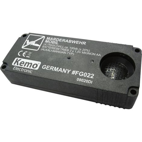 Kemo FG022 Repelente Ultrasónico Negro 55 m²