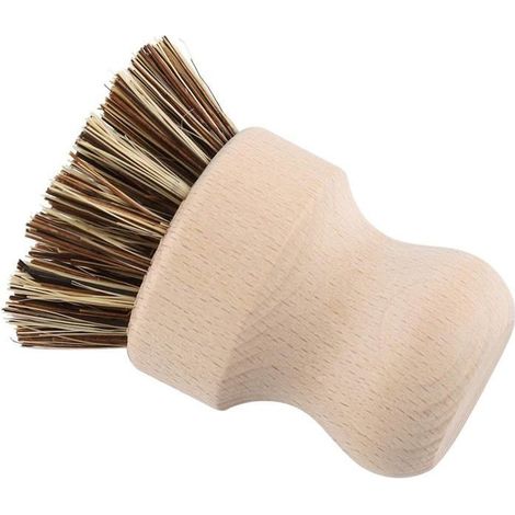 Lot de 2 brosses vaisselle en bois brosse lgumes pour cuisine et salle de bain Revêtement sol et mur Produi (1/2)