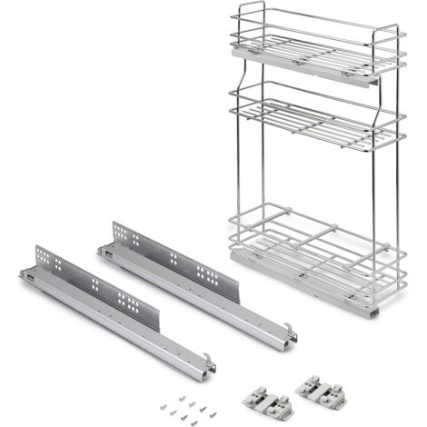 Emuca Supramax Flaschenregal ausziehbar chromiert 200 mm (1/5)
