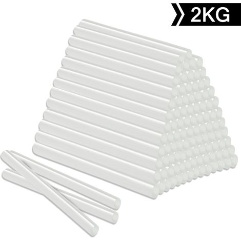 AUFUN Bâtons de colle chaude - Bâtons de remplacement DIY pour pistolet à colle chaude (Semi-transparent 11x200mm (1/5)