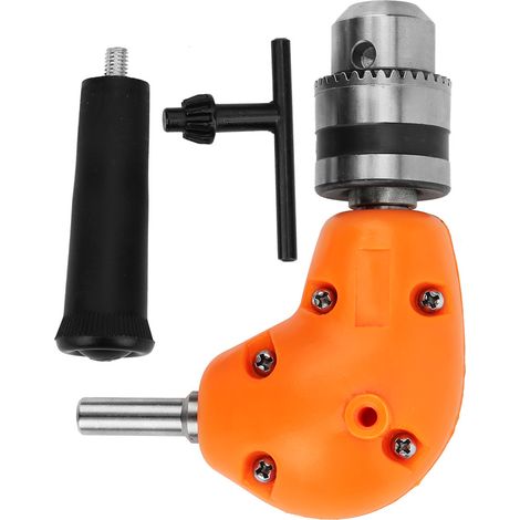 Perceuse à angle droit 90° adaptateur portable compact, outil de perçage d'angle pour accès difficiles, embout de vissage universel (1/5)