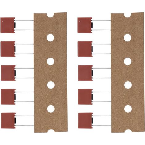 Lot de 10 fusibles Miniatures carrés Rouges à Montage Dip - T2A 2A 250V à Fusion Lente pour la réparation électronique de Circuits imprimés et d'écrans LCD (1/5)