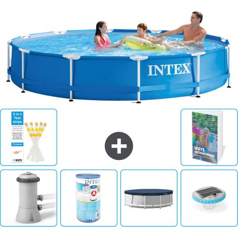 Frame Pool Rund - 366x76 cm - 7-teilig S274