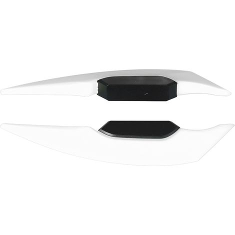 Paire d'ailerons latéraux pour motos, spoilers aérodynamiques, universels pour motos et vélos électriques, blancs (1/5)