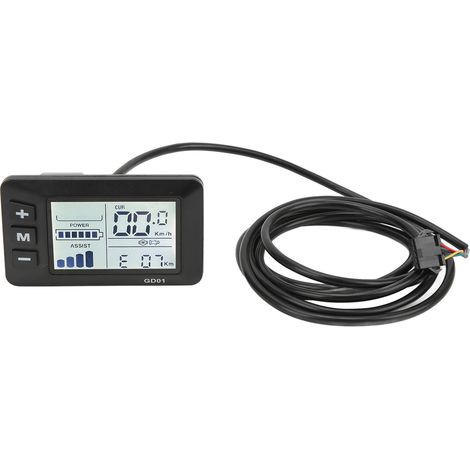 Compteur LCD vélo électrique 36V 48V connecteur standard, accessoire modification batterie lithium (1/5)