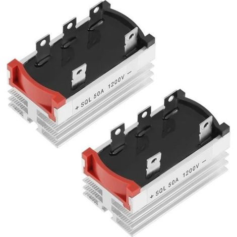 Dreiphasen-Brückengleichrichter-1, Grau, 1200 V 50 A, Hochleistungs-Wechsel-/Gleichstrom, Elektronisches Bauteil (keine Angabe) (1/5)