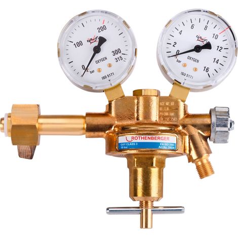 ROTHENBERGER Industrial Regulador de presión de oxígeno DIN 8546 - 35634