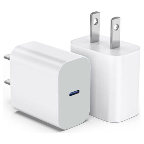 Chargeur USB-C 20 W pour iPhone 17/16 – Chargeur mural à charge rapide avec adaptateur secteur USB-C pour iPhone 17/16/16 Pro Max/16 Plus/15/14/13/12/11/Xs/X et iPad Pro (1/5)