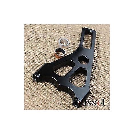 Adaptateur universel CNC pour système de frein/amortisseur arrière de moto, entraxe de 82 mm, compatible avec les étriers de frein de 82 mm sur la roue arrière - Noir (1/5)