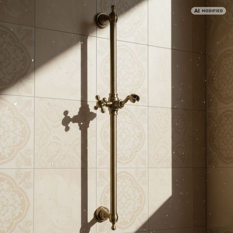 Barre de douche en bronze PaulGurkes - Style rétro et nostalgie
