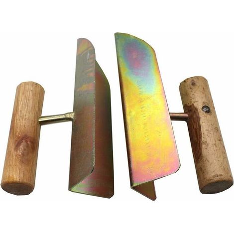 Truelle D'Angle Interieure - Truelle D'Angle Exterieure - Acier Inoxydable - Pour Plâtre Et Cloisons Sèches - 2 Pièces (1/5)