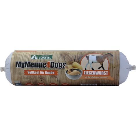 MyMenue4Dogs Hundefutter Ziegenwurst - 8x 800g