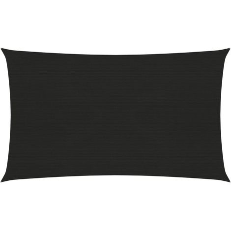 Vela ombreggiante/ombrellone 160 g/m² 2 x 5 m HDPE nero 020009192