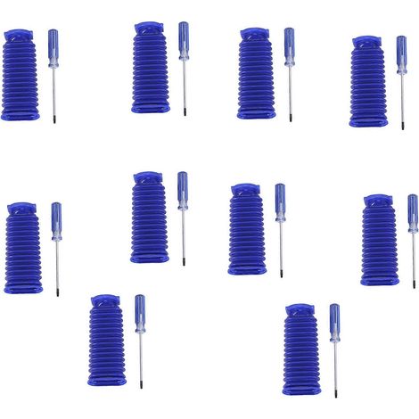Lot de 10 pour V6 V7 V8 V10 V11 Doux Velvet Rouleau Suction bleu durite de rechange pour maison nettoyage aspirateur (1/5)