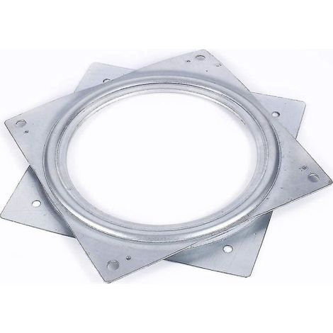 Plateau pivotant en métal pour meubles, roulement rotatif carré, support tournant pour TV, écran et ordinateur, platine tournante robuste (1/5)