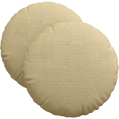 Maison Exclusive - Cuscini per Seduta 2 pcs Grigio Verde Ø 40 cm Tessuto in Cords