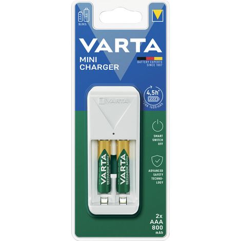Varta Ladegerät Mini Charger inkl. 2x AAA 800mAh (57656201421)