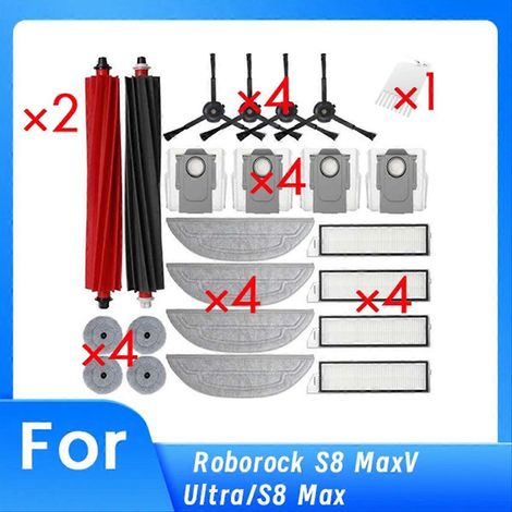 23 pièces de rechange pour nettoyage sol, filtre et tête de vadrouille, lot de remplacement complet (1/5)