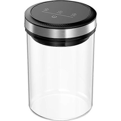 Boîte à café automatique sous vide, boîte de conservation alimentaire transparente, étanche à l'humidité et à l'air. (1/5)