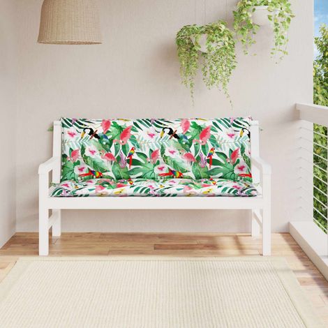 Lot de 2 Coussins pour banc de jardin multicolore 150x50x7 cm -FV36558 (1/5)