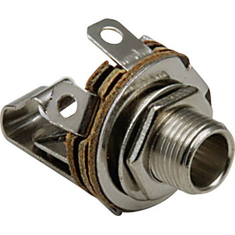 BKL Electronic 1109001 Klinken-Steckverbinder 6.35 mm Buchse, Einbau vertikal Polzahl: 2 Mono Silber