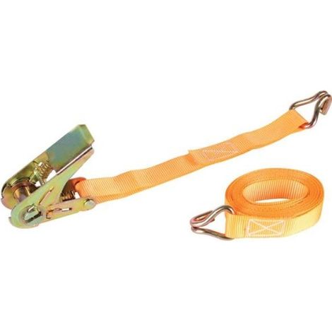 SANGLE D'ARRIMAGE AVEC TENDEUR À CLIQUET - MAX. 500 KG - 3.65 M X 25 MM PEREL ARAT1 (1/5)