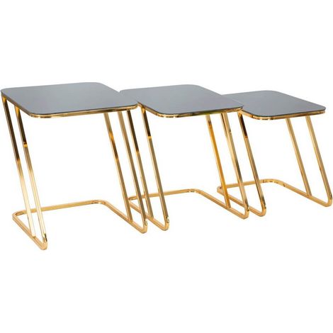 TAVOLINETTI SIMPLE SET 3PZ CM 44X50,5X55,5-39X49X51-34X47X45 (1/5)