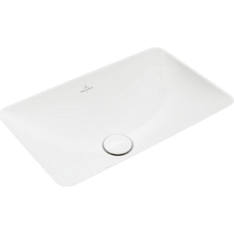 Villeroy & Boch Loop&Friends - Lavabo à encastrer, 54x34 cm, sans trop-plein, blanc alpin 4A570101