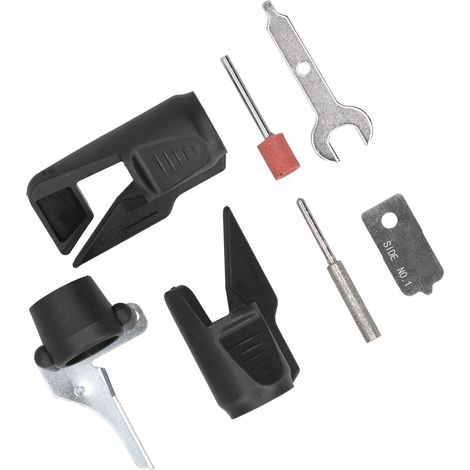 Affûteuse électrique pour chaîne de tronçonneuse, kit de meulage avec accessoire de polissage, outil d'affûtage pour scie, lot complet (1/5)