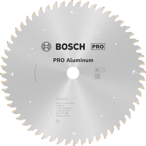 Bosch PRO aluminio inalámbrico hoja para sierras circulares 184 x 2 x 16 mm - 2608837767